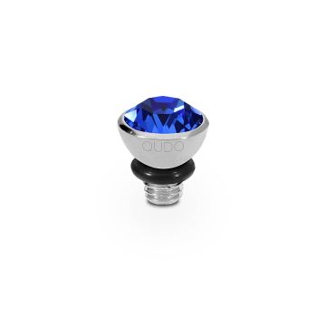Qudo kivi BOTTONE 5 mm - Silver/Sapphire