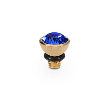 Qudo kivi BOTTONE 5 mm - Gold/Sapphire