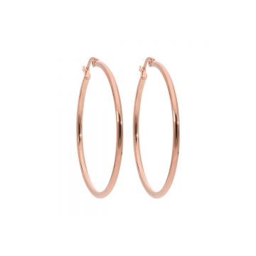 Qudo VALENTANO kõrvarõngad 40 mm - Rose Gold