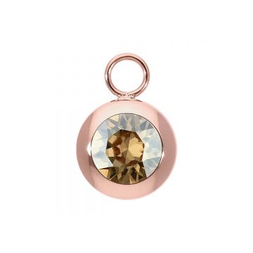 Qudo Charm ripats TONDO 13 mm - Rose Gold/Golden Shadow