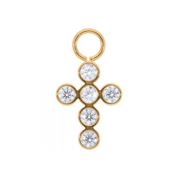 Qudo Charm ripats PENDINO - Gold/Crystal