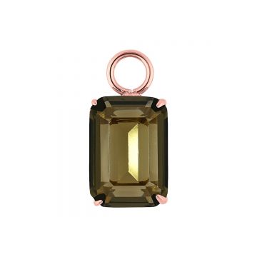 Qudo Charm ripats ORRIA - Rose Gold/Black Diamond