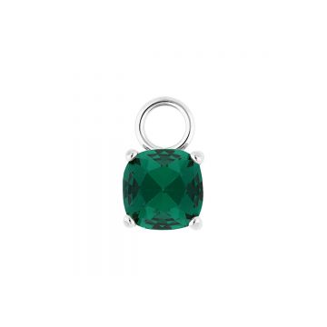 Qudo Charm ripats CELSO - Silver/Emerald