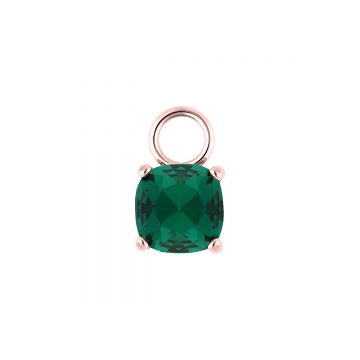 Qudo Charm ripats CELSO - Rose Gold/Emerald