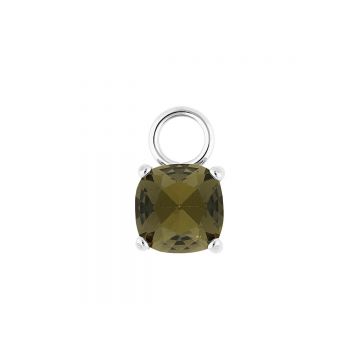 Qudo Charm ripats CELSO - Silver/Black Diamond