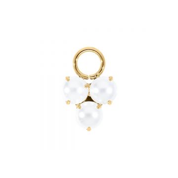 Qudo Charm ripats CERVIA - Gold/White Pearl