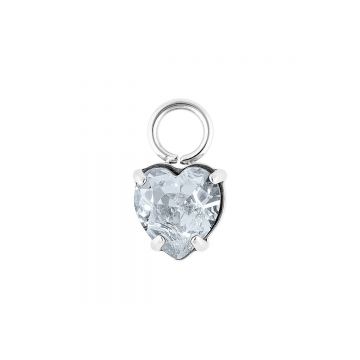 Qudo Charm ripats SALICE - Silver/Crystal