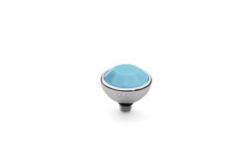 Qudo Interchangeable kivi BOTTONE 10mm - Silver/Turquoise Opal