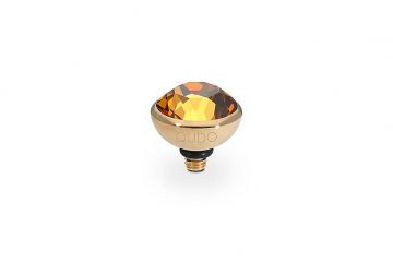 Qudo kivi BOTTONE 10mm - Kuld/Light Amber