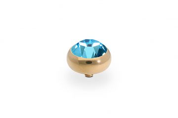 Qudo kivi SESTO 10 mm - Gold/Aquamarine