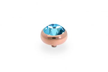 Qudo kivi SESTO 10 mm - Rose Gold/Aquamarine