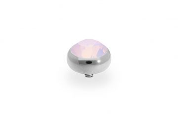 Qudo kivi SESTO 10 mm - Silver/Rose Opal
