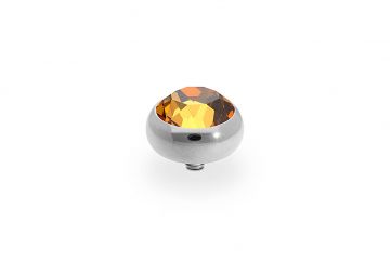Qudo kivi SESTO 10mm - Hõbe/Light Amber