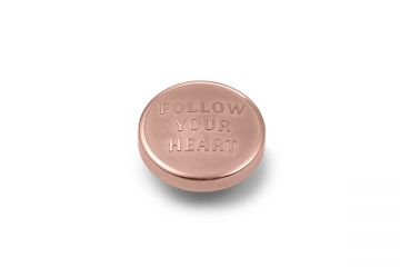 Qudo kivi AMALFI 9 mm - Rose Gold/Follow your heart